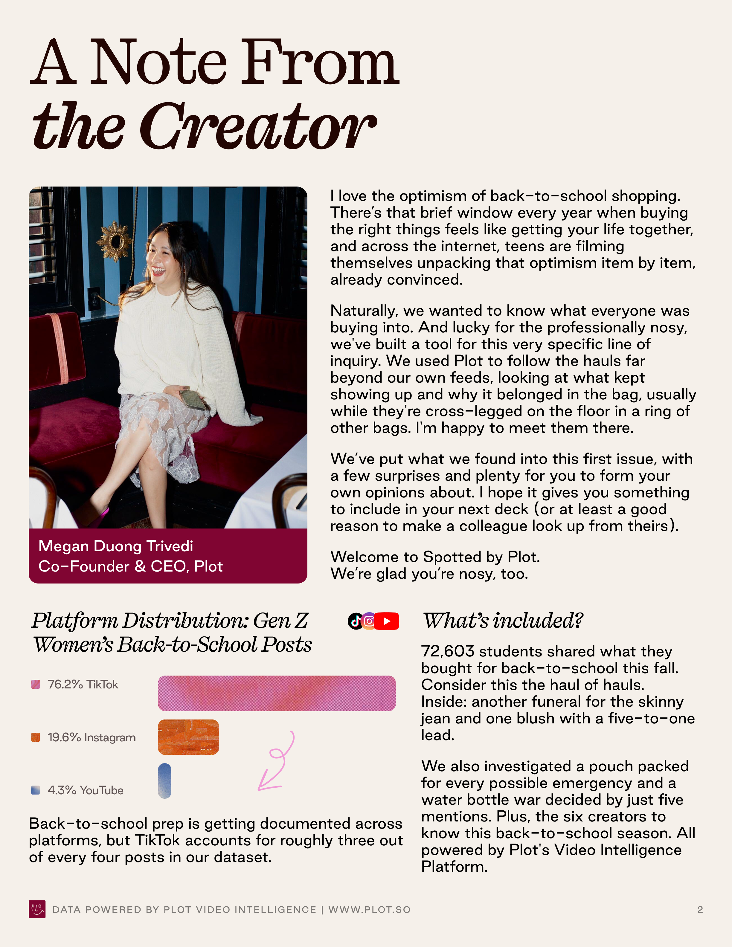 A note from the creator